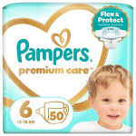 Pampers Premium Care Tape Sauskelnės, 6 Dydis, 50 vnt.