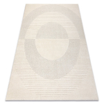 DUNE 2502 kilimas kreminis &ndash; geometrinis, apskritimai, struktūros, 180x270 cm