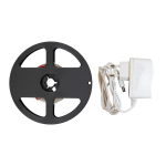 Eko-Light LED juosta, 3 m, su maitinimo bloku, IP65, 12V, 6000K, &scaron;altai balta, EKZ0010