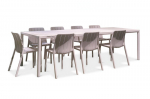 9-ių dalių lauko baldų komplektas Tiberina Bistrot/Tevere, stalas 211-275 cm, Corda