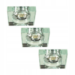 Candellux įmontuojamas LED &scaron;viestuvų rinkinys SS-16 CH/WH, sidabrinis/baltas