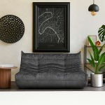 Sofa Bocek, tamsiai pilka