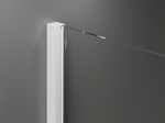 Mexen Velar slankiojančios du&scaron;o durys 140 x 100 cm, matinis stiklas, balta - 871-140-100-31-20