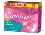 Higieniniai Įklotai CAREFREE Cotton Fresh, 76 vnt.