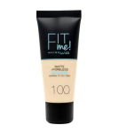 Skystas makiažo pagrindas Maybelline New York Fit Me! Matte & Poreless, 100 Warm Ivory, 30 ml