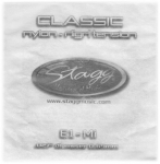 Styga klasikinei gitarai Stagg CLN-B2N