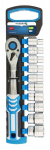 Įrankių komplektas 1/2" CrV, 10dalių Hoegert HT1R332