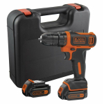 BLACK & DECKER Cordless screwdriver with 2 batteries and a 10.8 V box