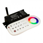 Daugiasonis RGB valdiklis LED juostai su nuotolinio valdymo pulteliu, iki 9 valdymo zonų, DC12-24V