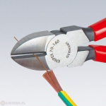 &Scaron;oniniai pjovimo replės 180mm, mink&scaron;tam ir kietam laidui