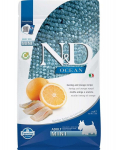 Farmina N&D Ocean Dog mažų veislių &scaron;unims su silke ir apelsinais, 2,5 kg