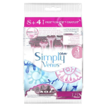 Vienkartiniai skustuvai moterims Gillette Simply Venus 3, 12 vnt.