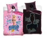 Vaiki&scaron;kas &scaron;viečiantis tamsoje patalynės komplektas Barbie 140x200, 2 dalių