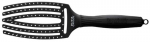 Plaukų &scaron;epetys Olivia Garden Fingerbrush Medium Black