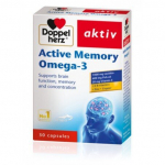 Maisto papildas Doppelherz aktiv Active Memory Omega - 3, 30 kapsulių