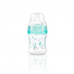 Plastikinis buteliukams plačiu kaklu BabyOno 402/01, 120ml