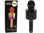 Belaidis karaoke mikrofonas su garsiakalbiais ir įra&scaron;ymo funkcija WS-858, juodas