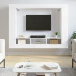 TV staliukas vidaXL, baltas