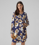 Vero Moda moteri&scaron;ka suknelė 10298876*01, tamsiai mėlyna/baltas, S