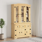Komoda vidaXL Corona, balta