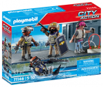 PLAYMOBIL 71146 Specialiųjų pajėgų komanda su banditu, policininkai, miesto veiksmas, 37 dalys, Nuo 5 metų