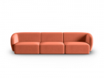 Sofa Milo Casa Paolo, rožinė/oranžinė
