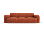 Trivietė sofa Windsor & Co Lola, 235x95x72 cm, raudona