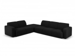 &Scaron;e&scaron;iavietė kairinė sofa Windsor & Co Lola, 315x250x72 cm, juoda