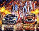 Tapyba pagal skaičius Naktinės lenktynės , 40x50 cm