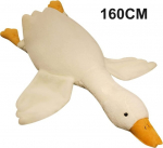 Pliu&scaron;inė pagalvė žąsis Airi, balta, 160 cm