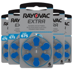 Rayovac Extra Advanced 675 (PR44) baterijos klausos aparatams, 30 vnt.
