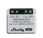 I&scaron;manioji Wi-Fi Bluetooth relė Shelly PM Mini Gen3