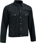 Moto striukė su kevlaru, juoda, 3XL
