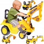 Paspiriama ma&scaron;inėlė Fluxar Giant tractor, geltona
