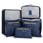 Lagamino daiktų organizatoriai Perf, 6 vnt., mėlyni