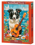 Dėlionė Castorland Collie, Guitar and the Sea, 500 d.