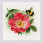 Siuvinėjimo kryželiu rinkinys "Furry Bumblebee"15x15 RIOL2210