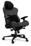 Žaidimų kėdė Yumisu 2050 Magnetic Gray Black, gobelenas, pilka ir juoda