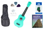 Ukulelės rinkinys Jasmin U3, žalias
