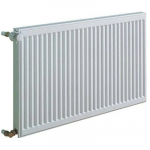 KERMI radiatorius 0.55 x 0.6 m, dvigubas, &scaron;oninio pajungimo.