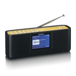 Muzikinis centras Lenco PDR-045BK - DAB+ radijas su Bluetooth&reg; 5.0 - Juodas