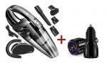 Belaidis rankinis dulkių siurblys Xtrobb + USB įkroviklis Fastcharge 3.0