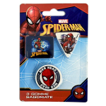 Spiderman shape eraser set 3 daliųs