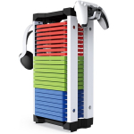 Universalus žaidimų ir priedų stovas - PS5, PS4, "Xbox" ir "Nintendo Switch" konsolių laikiklis