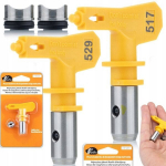 Dažymo antgalių komplektas Rosfix Ultra Spray 517+529 &ndash; Pur&scaron;kimo plotis 25&ndash;30 cm, Tikslus padengimas, Karbido patvarumas
