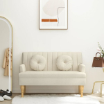 Suoliukas su pagalvėlėmis, 113x64,5x75,5cm, linas