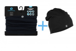 Unisex medvilninės kepuraitės ir movos rinkinys Stark Soul, juodas