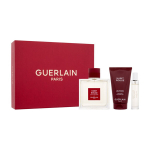 Kosmetikos rinkinys Guerlain Habit Rouge EDT vyrams: tualetinis vanduo 100 ml + tualetinis vanduo 10 ml + du&scaron;o želė 75 ml