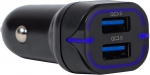 Automobilinis įkroviklis 36w, 2x Usb, greitas įkrovimas