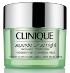 Drėkinamasis naktinis veido kremas Clinique Superdefense Night Recovery Moisturizer, 50 ml